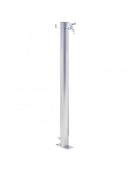 Colonna d'Acqua da Giardino 60 cm Acciaio Inox Rotonda
