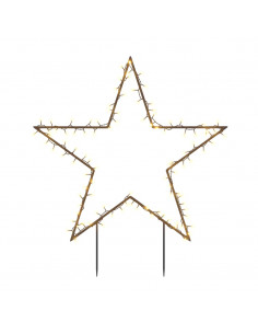 Decorazione Luminosa Natalizia con Picchetti Stella 115LED 85cm 2