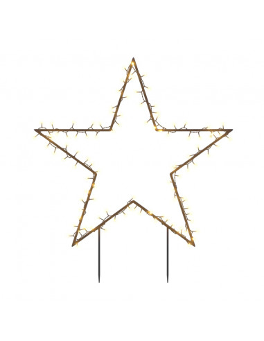 Decorazione Luminosa Natalizia con Picchetti Stella 115LED 85cm