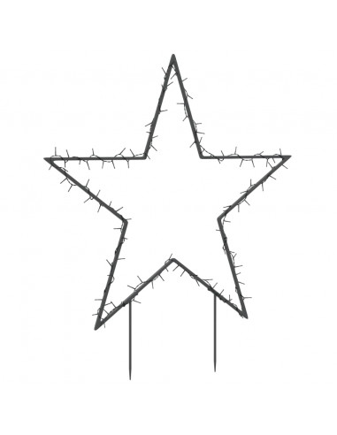 Decorazione Luminosa Natalizia con Picchetti Stella 115LED 85cm