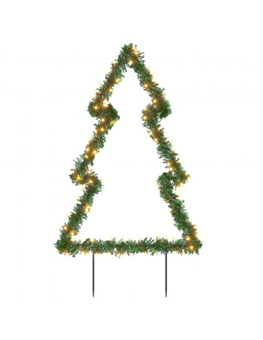 Decorazione Luminosa Natale Picchetti Terra Albero 115LED 90cm