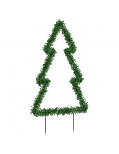 Decorazione Luminosa Natale Picchetti Terra Albero 115LED 90cm