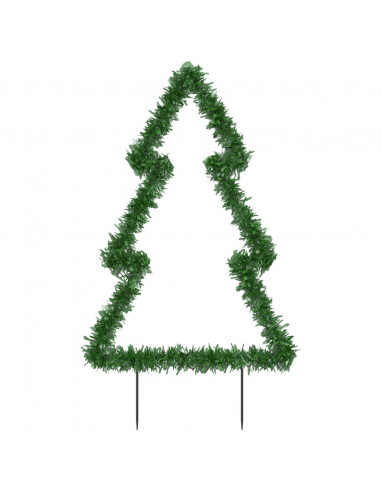 Decorazione Luminosa Natale Picchetti Terra Albero 115LED 90cm