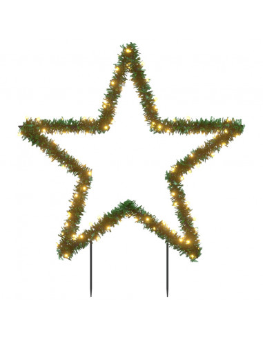 Decorazione Luminosa Natalizia con Picchetti Stella 115LED 85cm