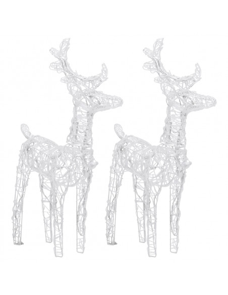 Decorazione Natalizia Renne e Slitta 240 LED Acrilico