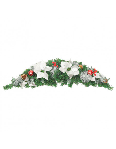 Ghirlanda di Natale ad Arco con Lucine LED Verde 90 cm in PVC