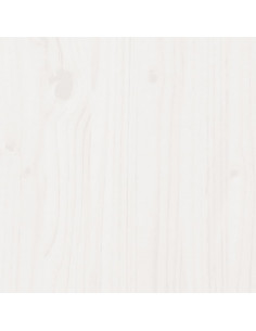 Giroletto con Testiera Bianco 200x200 cm Legno Massello di Pino