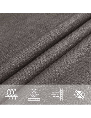 Vela Parasole 160 g/m² Antracite 2,5x3,5 m in HDPE