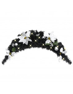 Ghirlanda di Natale ad Arco con Lucine LED Verde 90 cm in PVC 2