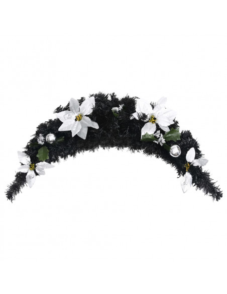 Ghirlanda di Natale ad Arco con Lucine LED Verde 90 cm in PVC
