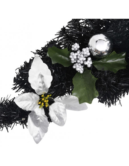 Ghirlanda di Natale ad Arco con Lucine LED Verde 90 cm in PVC