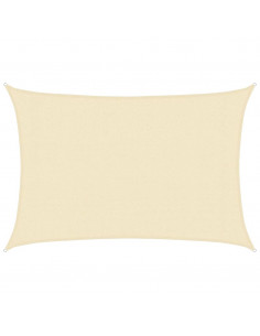 Vela Parasole 160 g/m² Crema 3x4,5 m in HDPE 2