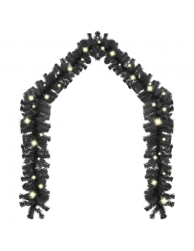 Ghirlanda Natalizia con Luci a LED 10 m Nera