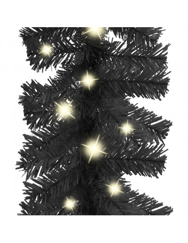 Ghirlanda Natalizia con Luci a LED 10 m Nera