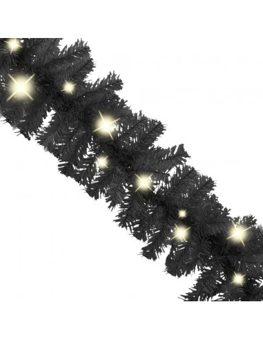Ghirlanda Natalizia con Luci a LED 20 m Nera
