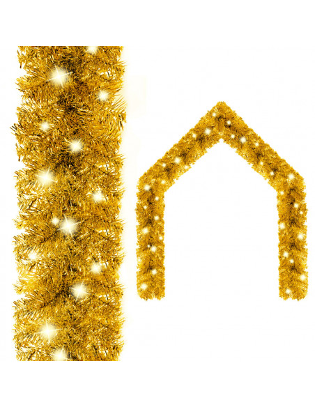 Ghirlanda Natalizia con Luci a LED 5 m Oro