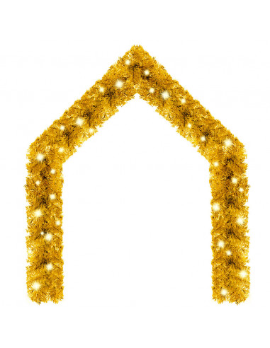 Ghirlanda Natalizia con Luci a LED 5 m Oro