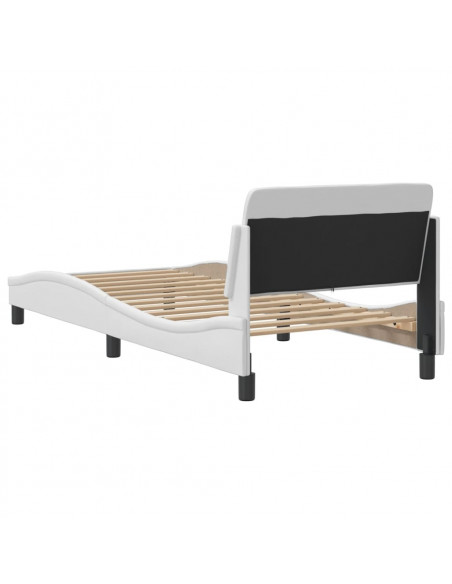 Giroletto con Testiera Bianco 90x190 cm in Similpelle