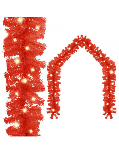 Ghirlanda Natalizia con Luci a LED 20 m Rosso