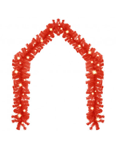 Ghirlanda Natalizia con Luci a LED 20 m Rosso