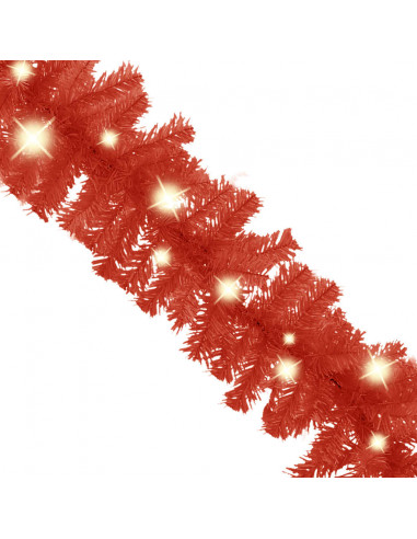 Ghirlanda Natalizia con Luci a LED 5 m Rossa
