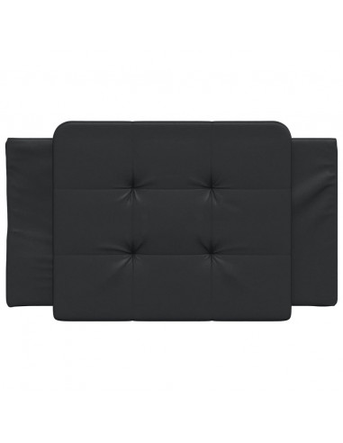Cuscino Testiera Nero 90 cm in Similpelle