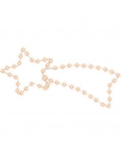 Figura Cometa di Natale con 48 LED Bianco Caldo 65x28 cm 2