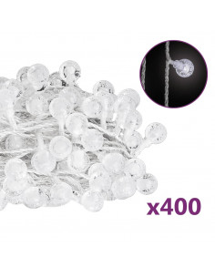 Filo di Luci Sferiche 40 m 400 LED Bianco Freddo 8 Funzioni 2