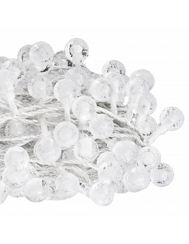 Filo di Luci Sferiche 40 m 400 LED Bianco Freddo 8 Funzioni