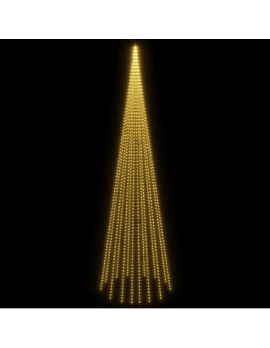 Albero di Natale Pennone Bianco Caldo 1134 LED 800 cm