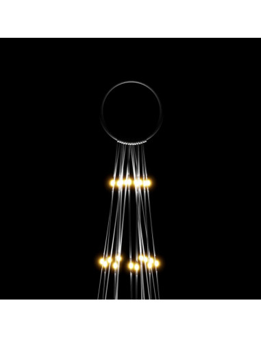 Albero di Natale Pennone Bianco Caldo 1134 LED 800 cm