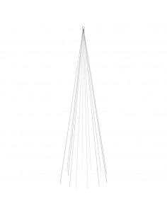 Albero di Natale Pennone Bianco Caldo 732 LED 500 cm 2