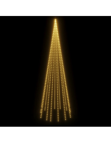 Albero di Natale Pennone Bianco Caldo 732 LED 500 cm