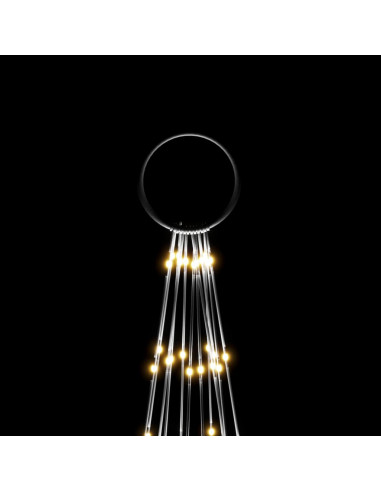 Albero di Natale Pennone Bianco Caldo 732 LED 500 cm