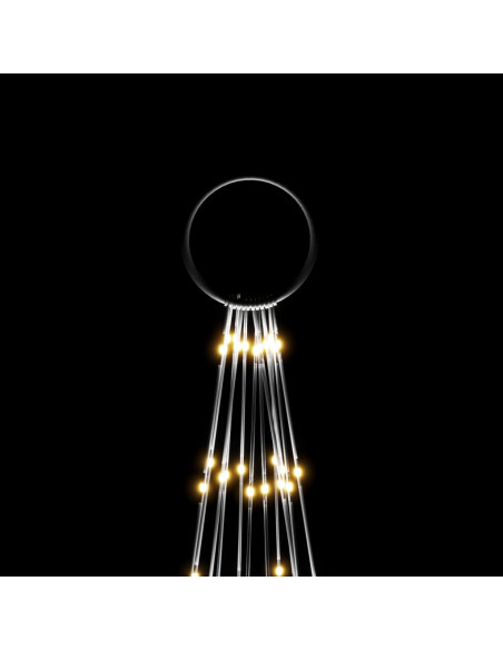 Albero di Natale Pennone Bianco Caldo 732 LED 500 cm