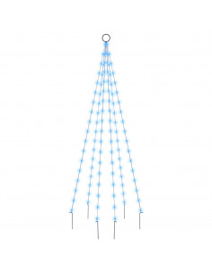 Albero di Natale Pennone Blu 108 LED 180 cm 2