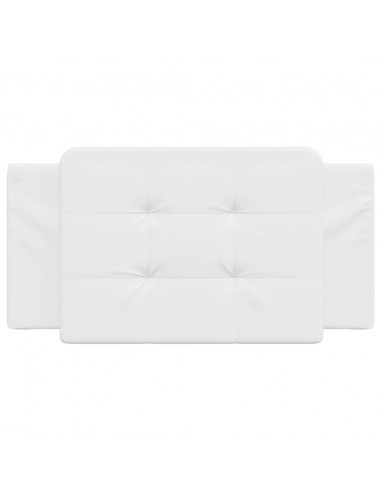 Cuscino Testiera Bianco 100 cm in Similpelle