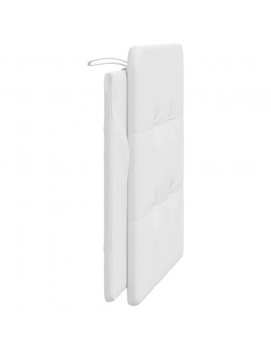 Cuscino Testiera Bianco 100 cm in Similpelle