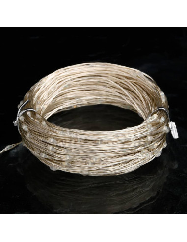 Filo di Micro Luci Fatate Sferiche 40m 400 LED Blu 8 Funzioni