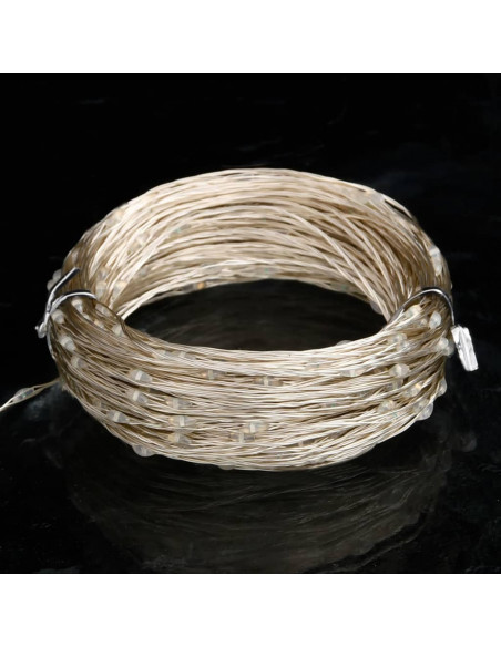 Filo di Micro Luci Fatate Sferiche 40m 400 LED Blu 8 Funzioni
