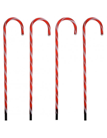 Ambiance Set Luci di Natale Bastoncini di Zucchero 4pz