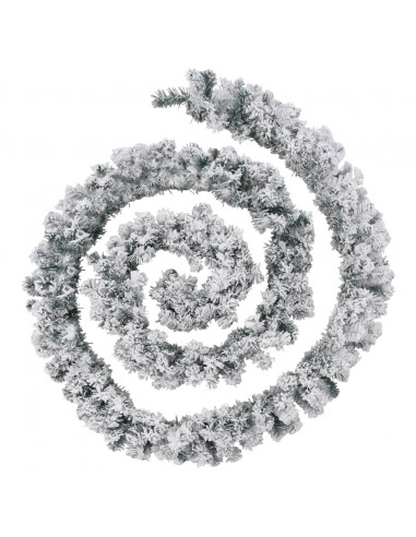 Ghirlanda Natalizia con Luci a LED 10 m in PVC Verde