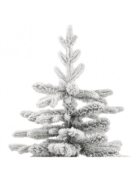 Albero Natale Artificiale Incernierato con Neve Fioccata 180 cm