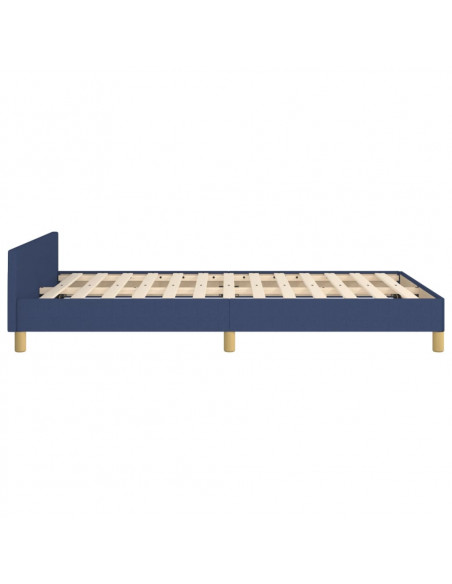 Giroletto con Testiera Blu 120x190 cm in Tessuto