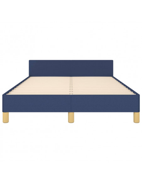 Giroletto con Testiera Blu 120x190 cm in Tessuto