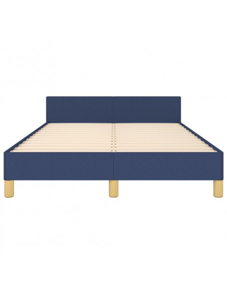 Giroletto con Testiera Blu 120x190 cm in Tessuto