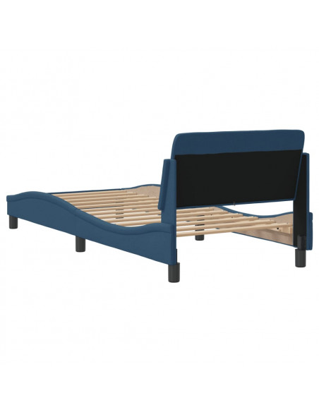 Giroletto con Testiera Blu 80x200 cm in Tessuto