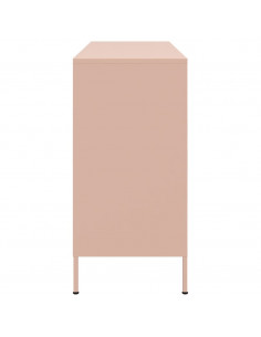Credenza Rosa 100,5x39x79 cm in Acciaio Laminato a Freddo 2