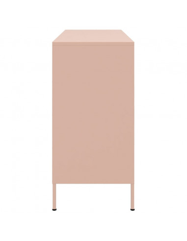 Credenza Rosa 100,5x39x79 cm in Acciaio Laminato a Freddo