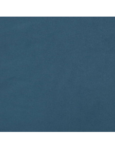 Giroletto con Testiera Blu Scuro 120x200 cm in Velluto